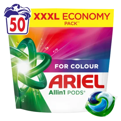 Ariel Allin1 PODS Folyékony Mosókapszula Színes Ruhákhoz, 50 Mosáshoz termékhez kapcsolódó kép