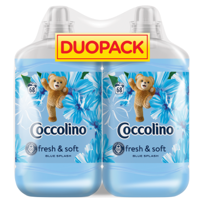 Coccolino Fresh & Soft Blue Splash öblítőkoncentrátum 68 mosás 2 x 1700 ml termékhez kapcsolódó kép
