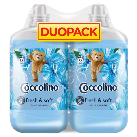 Coccolino Fresh & Soft Blue Splash öblítőkoncentrátum 68 mosás 2 x 1700 ml termékhez kapcsolódó kép