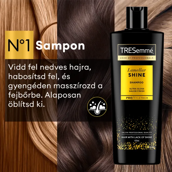 TRESemmé Lamellar Shine sampon 400 ml termékhez kapcsolódó kép