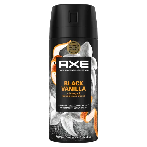 AXE Fine Fragrance Collection Black Vanilla + Orange & Sandalwood Scent dezodor 150 ml termékhez kapcsolódó kép