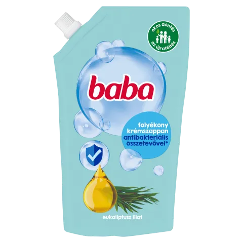 Baba eukaliptusz illat folyékony krémszappan antibakteriális összetevővel 500 ml termékhez kapcsolódó kép