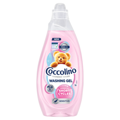 Coccolino Sensitive mosógél gyors mosáshoz 37 mosás 1480 ml termékhez kapcsolódó kép