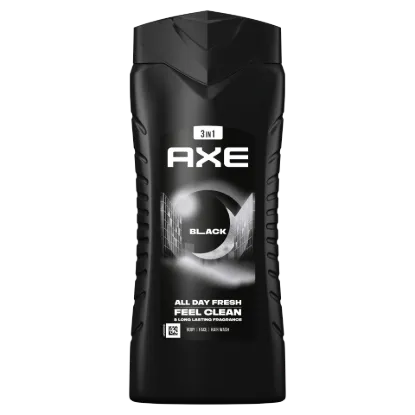 AXE Black 3 in 1 tusfürdő testre, arcra, hajra 400 ml termékhez kapcsolódó kép