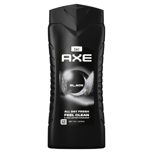 AXE Black 3 in 1 tusfürdő testre, arcra, hajra 400 ml termékhez kapcsolódó kép