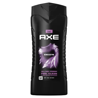 AXE Excite 3 in 1 tusfürdő testre, arcra, hajra 400 ml termékhez kapcsolódó kép