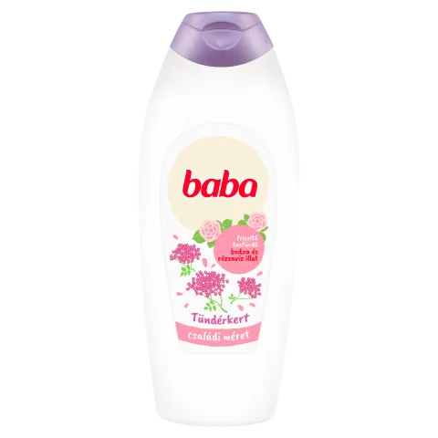 Baba Tündérkert bodza és rózsavíz illat frissítő tusfürdő 750 ml termékhez kapcsolódó kép