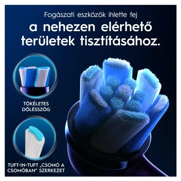 Oral-B iO Series Ultimate Clean, Fekete, Eredeti Fogkefefej, CrissCross Sörték, 6 termékhez kapcsolódó kép