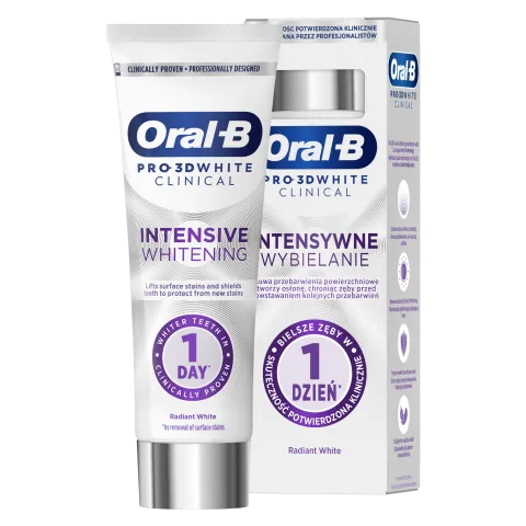 Oral-B Pro 3D White Clinical Radiant White Fogkrém, 75 ml termékhez kapcsolódó kép