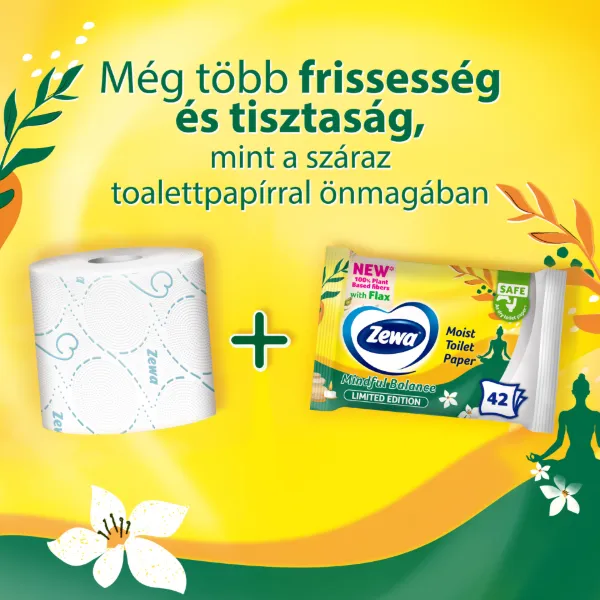 Zewa Mindful Balance illatosított nedves toalettpapír 42 db termékhez kapcsolódó kép
