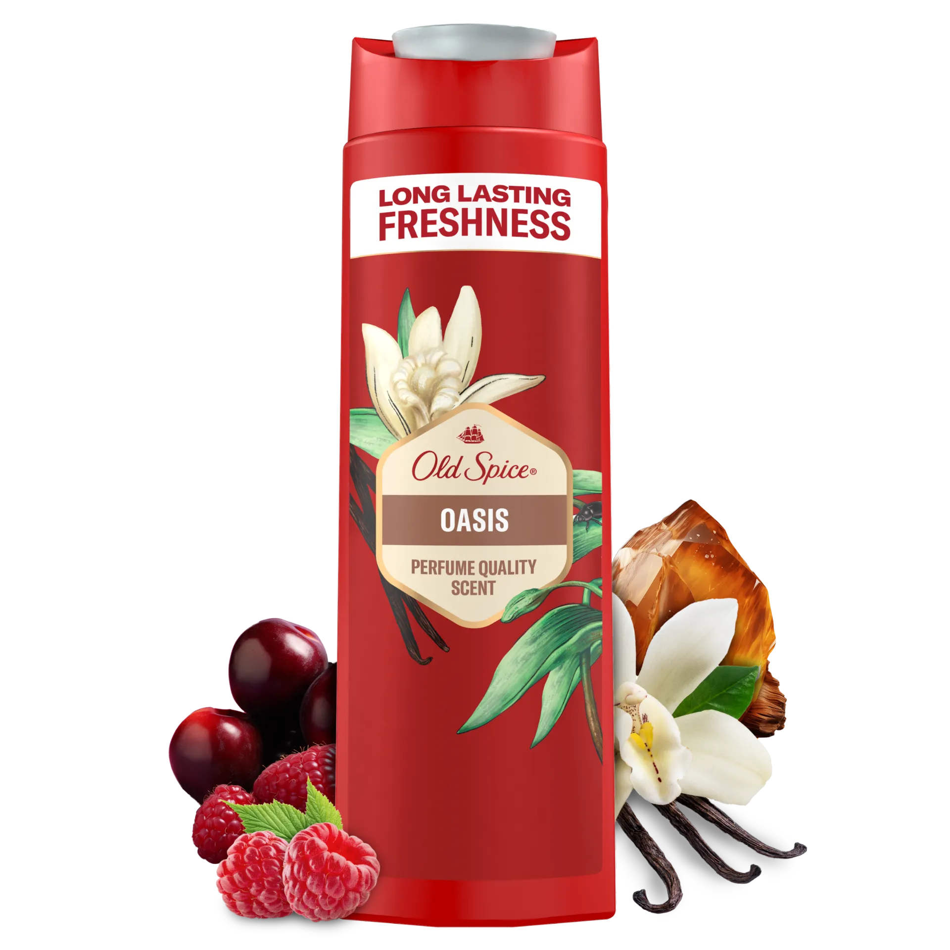 Old Spice Oasis Férfi Sampon és Tusfürdő, Hosszan Tartó Frissesség, 400 ml