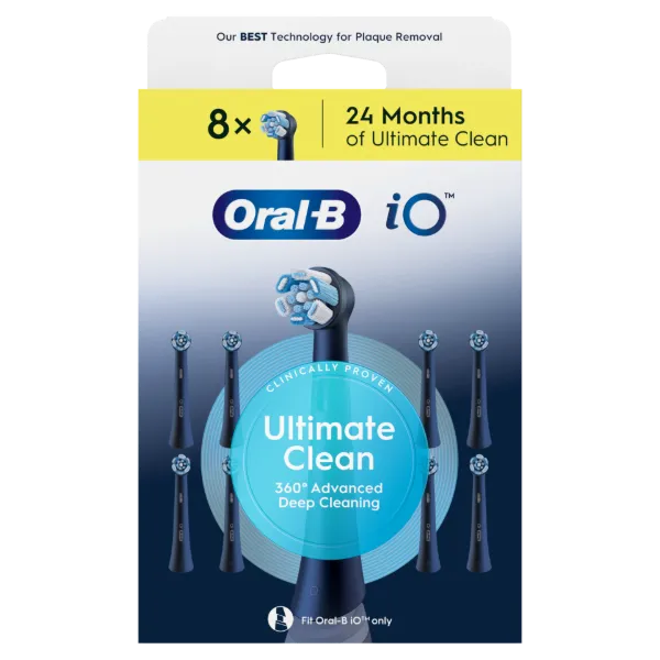 Oral-B iO Series Ultimate Clean, Fekete, Eredeti Fogkefefej, CrissCross Sörték, 8 termékhez kapcsolódó kép