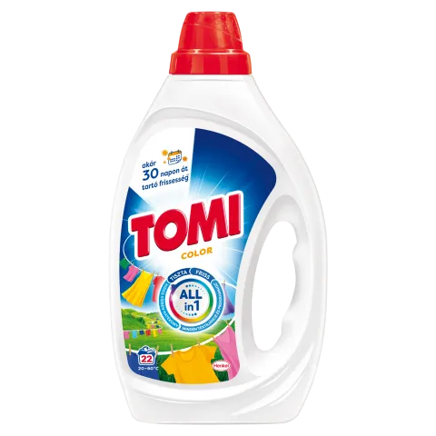 Tomi Color folyékony mosószer színes ruhákhoz 22 mosás 990 ml termékhez kapcsolódó kép