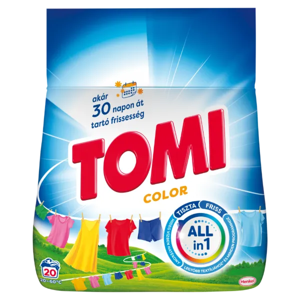 Tomi Color mosószer színes ruhákhoz 20 mosás 1 kg termékhez kapcsolódó kép