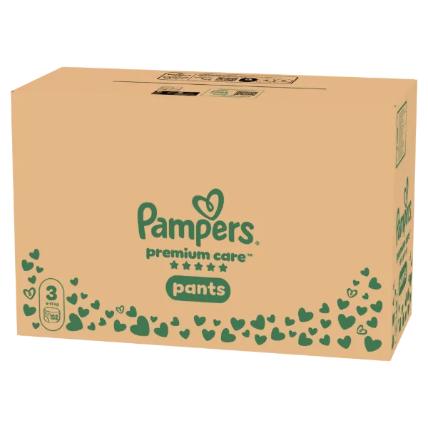 Pampers Premium Care Bugyipelenka, Méret: 3, 152 db Pelenka, 6kg-11kg termékhez kapcsolódó kép
