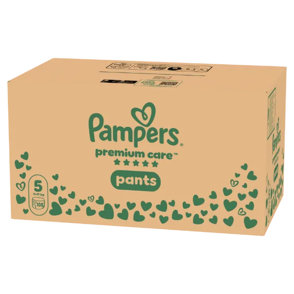Pampers Premium Care Bugyipelenka, Méret: 5, 108 db Pelenka, 11kg-17kg termékhez kapcsolódó kép