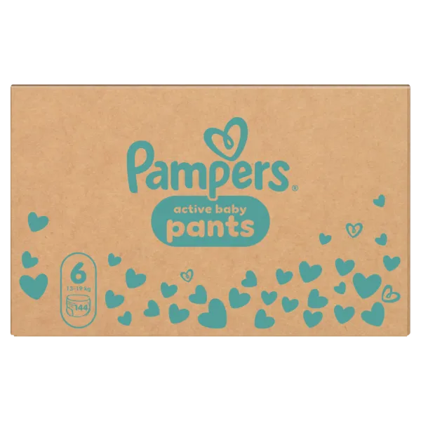 Pampers Active Baby Bugyipelenka, Méret: 6, 144 db Pelenka, 13kg-19kg termékhez kapcsolódó kép