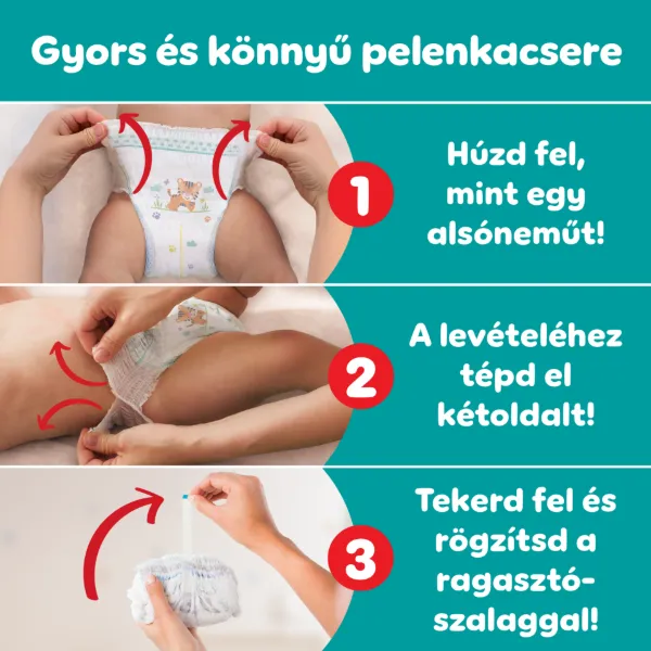 Pampers Active Baby Bugyipelenka, Méret: 6, 144 db Pelenka, 13kg-19kg termékhez kapcsolódó kép