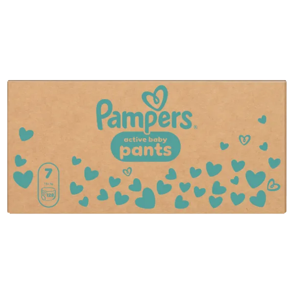 Pampers Active Baby Bugyipelenka, Méret: 7, 128 db Pelenka, 15kg+ termékhez kapcsolódó kép