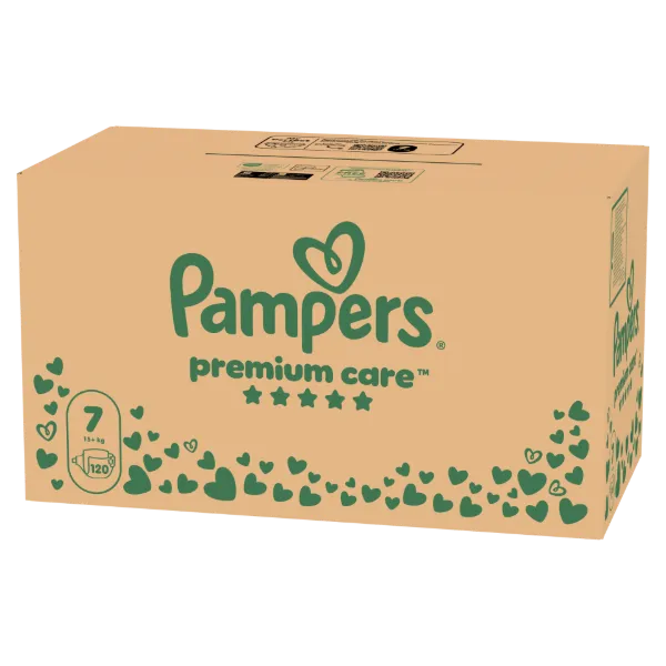 Pampers Premium Care Pelenka, Méret: 7, 120 db, 15kg+ termékhez kapcsolódó kép