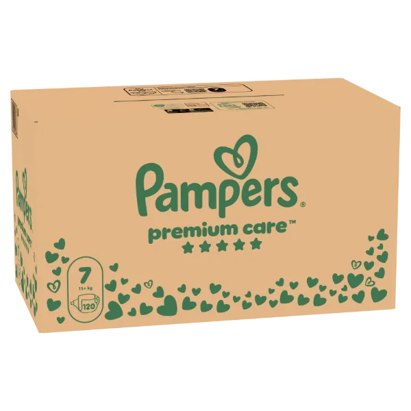 Pampers Premium Care Pelenka, Méret: 7, 120 db, 15kg+ termékhez kapcsolódó kép