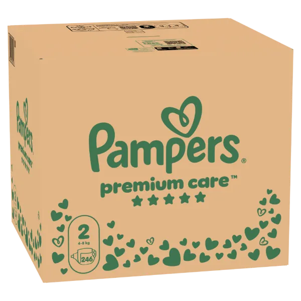 Pampers Premium Care Pelenka, Méret: 2, 246 db, 4kg-8kg termékhez kapcsolódó kép