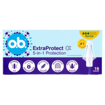 o.b. ExtraProtect Normal tampon 16 db termékhez kapcsolódó kép