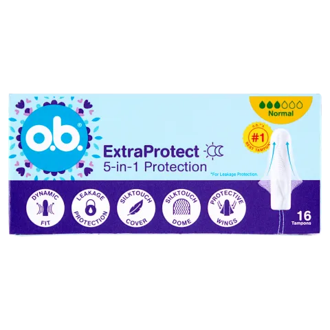 o.b. ExtraProtect Normal tampon 16 db termékhez kapcsolódó kép