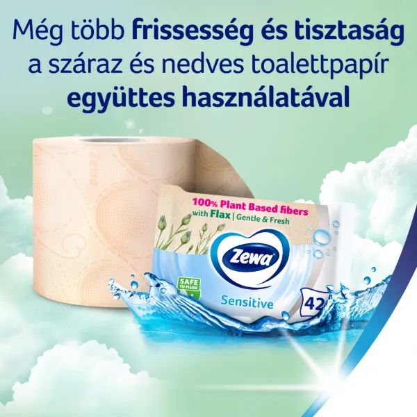 Zewa Deluxe Cashmere Peach toalettpapír 3 rétegű 16 tekercs termékhez kapcsolódó kép