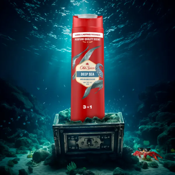 Old Spice Deep Sea Férfi Sampon és Tusfürdő, Hosszan Tartó Frissesség, 400 ml termékhez kapcsolódó kép