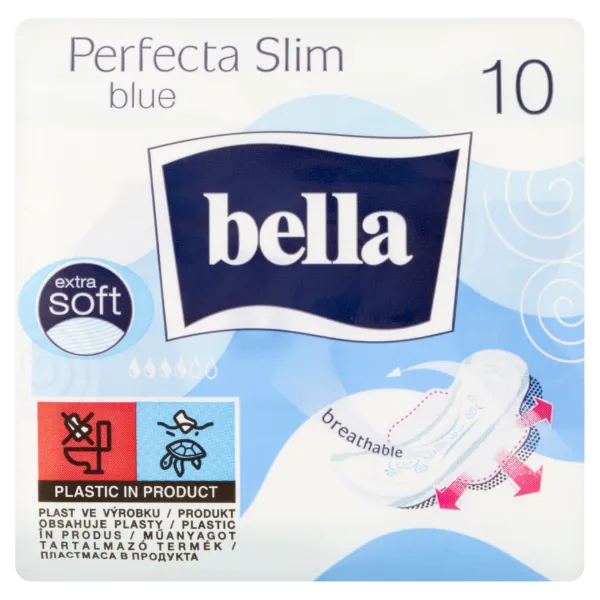 Bella Perfecta Slim Blue ultravékony egészségügyi betét különösen puha fedőréteggel 10 db termékhez kapcsolódó kép