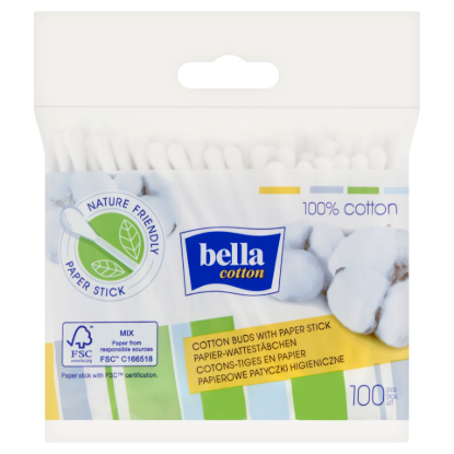 Bella fültisztító pálcika papír szárral 100 db termékhez kapcsolódó kép