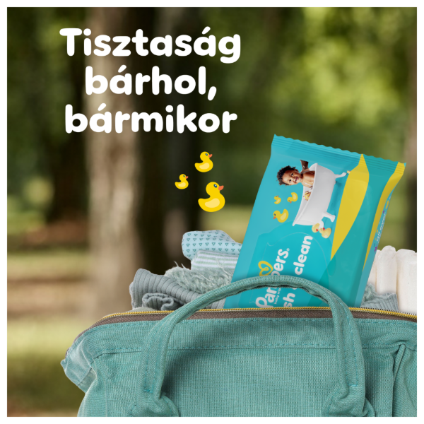 Pampers Fresh Clean Baby Nedves Törlőkendő, 4 Csomag x 80 Törlőkendő  db Baba Nedves Törlőkendő termékhez kapcsolódó kép