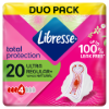 Libresse Ultra Regular+ Total Protection egészségügyi betét aloe vera kivonattal 20 db termékhez kapcsolódó kép