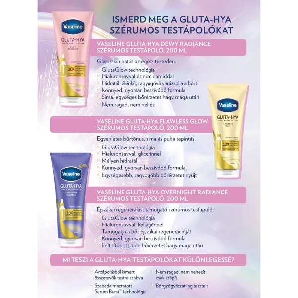 Vaseline Flawless Tone szérumos testápoló 200 ml termékhez kapcsolódó kép