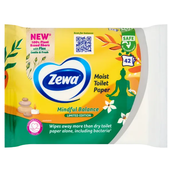 Zewa Mindful Balance illatosított nedves toalettpapír 42 db termékhez kapcsolódó kép