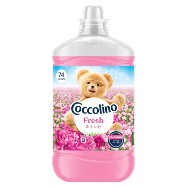 Coccolino Fresh Silk Lily öblítőkoncentrátum 74 mosás 1702 ml termékhez kapcsolódó kép