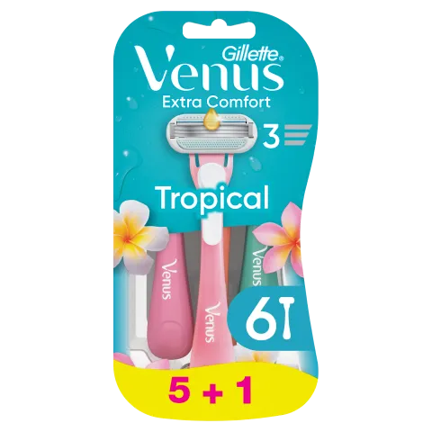 Gillette Venus Extra Comfort Tropical Eldobható Borotva, 6 Db/Csomag termékhez kapcsolódó kép