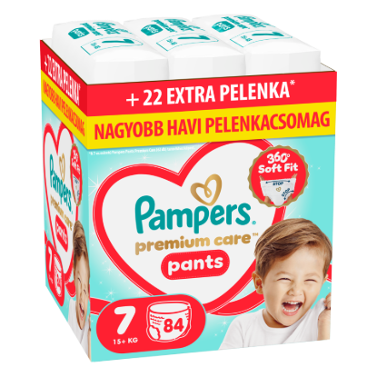 Pampers Premium Care Bugyipelenka, Méret: 7, 84 db Pelenka, 15kg+ termékhez kapcsolódó kép