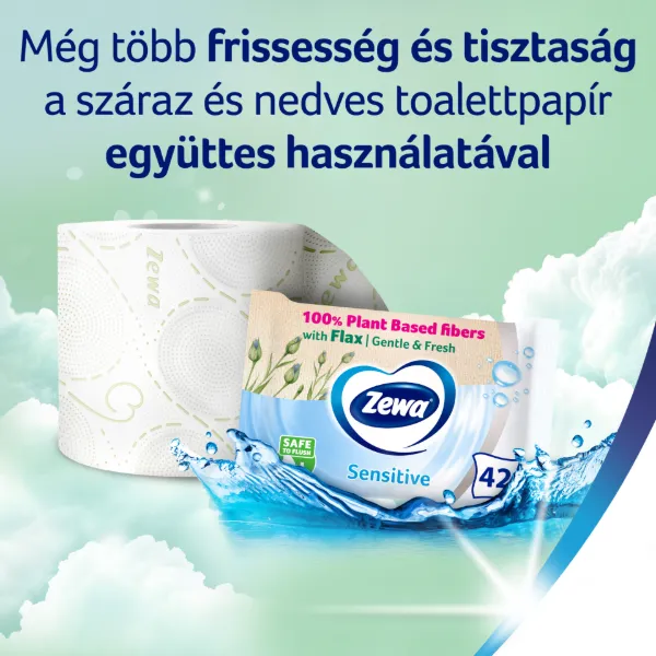 Zewa Deluxe Camomile Comfort toalettpapír 3 rétegű 4 tekercs termékhez kapcsolódó kép