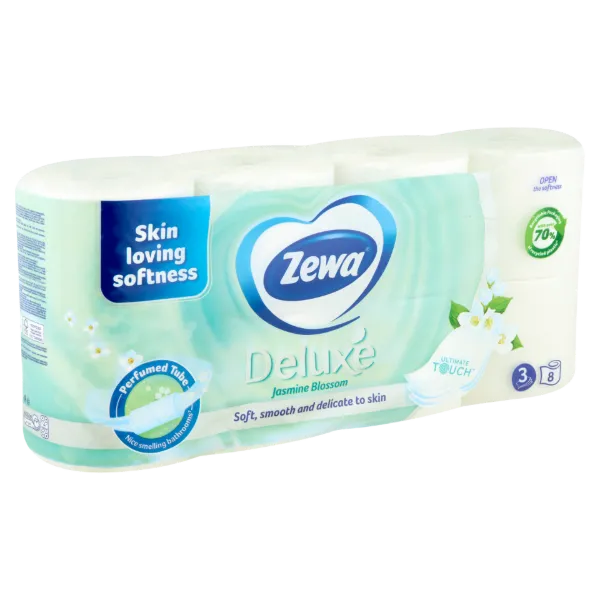 Zewa Deluxe Jasmine Blossom toalettpapír 3 rétegű 8 tekercs termékhez kapcsolódó kép