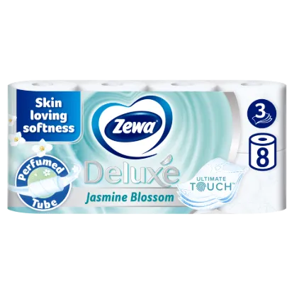 Zewa Deluxe Jasmine Blossom toalettpapír 3 rétegű 8 tekercs termékhez kapcsolódó kép