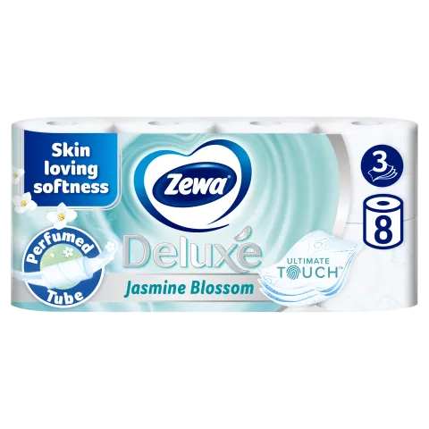 Zewa Deluxe Jasmine Blossom toalettpapír 3 rétegű 8 tekercs termékhez kapcsolódó kép