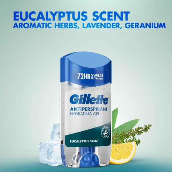 Gillette Eucalyptus Scent Izzadásgátló Hidratáló Gél Férfiaknak, 70 ml termékhez kapcsolódó kép