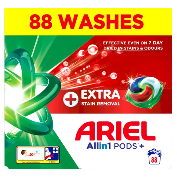 Ariel Allin1 PODS +Extra Folteltávolító Hatású Mosókapszula, 88 Mosáshoz termékhez kapcsolódó kép