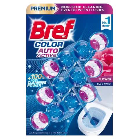 Bref Color Auto Active Flower WC frissítő 3 x 50 g termékhez kapcsolódó kép