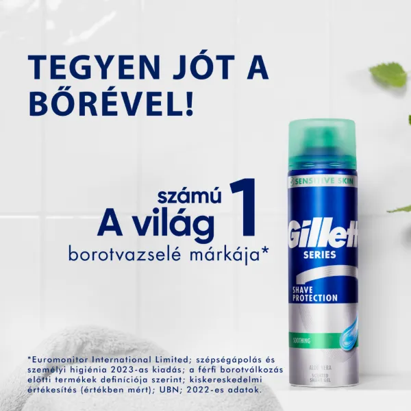Gillette Series Nyugtató Hatású Borotvazselé Aloe Verával, 240ml termékhez kapcsolódó kép