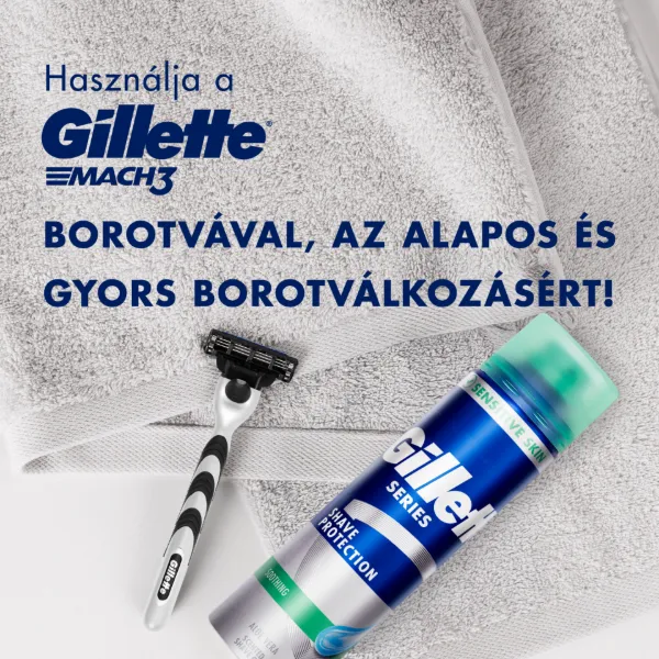 Gillette Series Nyugtató Hatású Borotvazselé Aloe Verával, 240ml termékhez kapcsolódó kép
