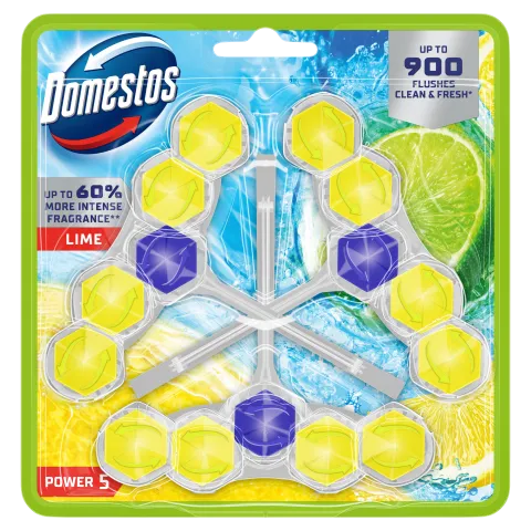 Domestos Power 5 Lime WC frissítő blokk 3 x 50 g termékhez kapcsolódó kép