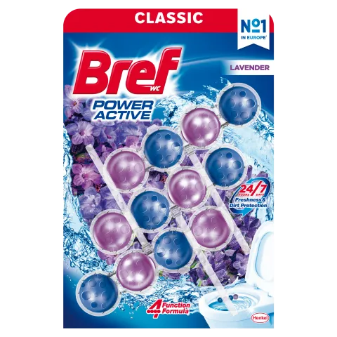 Bref Power Active Lavender WC frissítő 3 x 50 g termékhez kapcsolódó kép